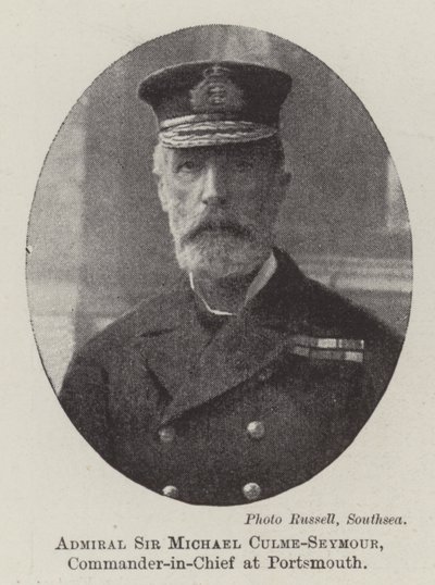Almirante Sir Michael Culme-Seymour, Comandante en Jefe en Portsmouth de English Photographer