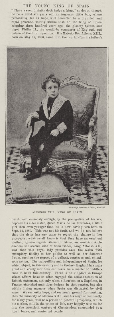 Alfonso XIII, Rey de España de English Photographer