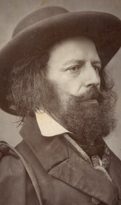 Alfred Lord Tennyson, poeta, retrato de English Photographer