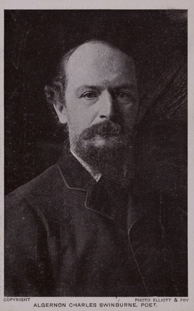 Algernon Charles Swinburne (1837-1909), poeta y dramaturgo inglés de English Photographer