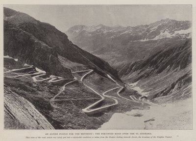 Un rompecabezas alpino para el automovilista, la carretera fortificada sobre el St. Gothard de English Photographer