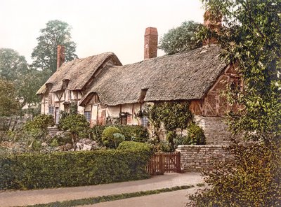 Cabaña de Anne Hathaway en Stratford-upon-Avon, 1890-1900 de English Photographer