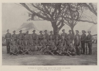 División B de Lumsdens Horse, sirviendo con el Coronel Ian Hamilton de English Photographer