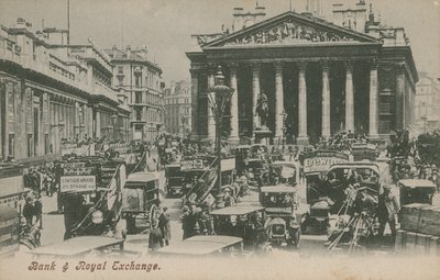 Banco y Royal Exchange, Londres de English Photographer