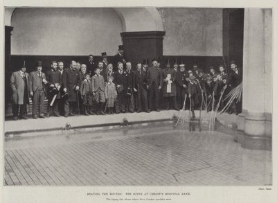 Marcando los límites, la escena en Christs Hospital Bath de English Photographer