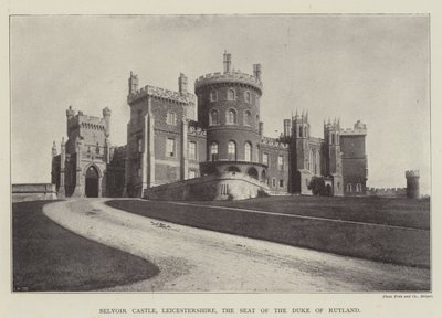 Castillo de Belvoir, Leicestershire, la residencia del duque de Rutland de English Photographer