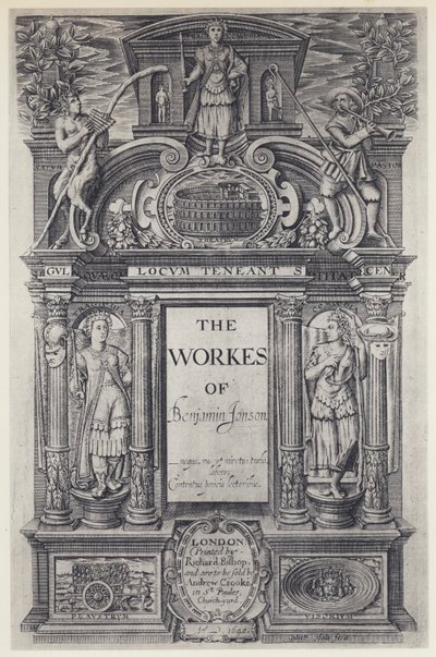 Ben Jonson, Las Obras, W Stansby 1616 de English Photographer