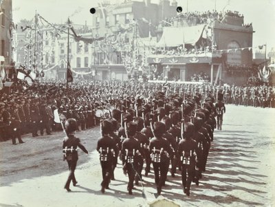 Blackwall Tunnel: ceremonia de apertura con el Príncipe de Gales, luego Rey Eduardo VII, y la Princesa Alejandra, 1897 de English Photographer