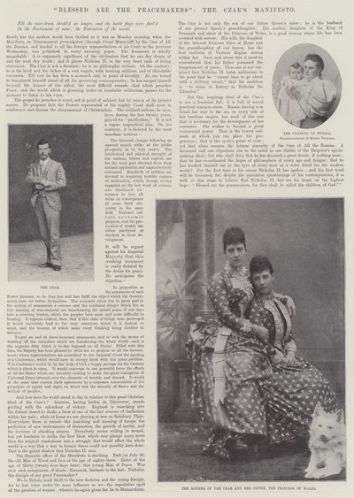 Bienaventurados los pacificadores, el manifiesto del zar de English Photographer