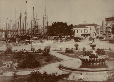 Puerto de Bridgetown, circa 1900 de English Photographer