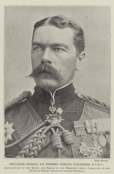 General de Brigada Sir Herbert Horatio Kitchener, KCMG de English Photographer