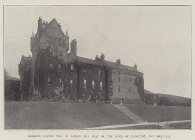Castillo de Brodick, Isla de Arran, la Residencia del Duque de Hamilton y Brandon de English Photographer