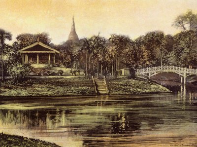 Birmania / Myanmar: La Pagoda de los Jardines del Cantón (foto en color) de English Photographer