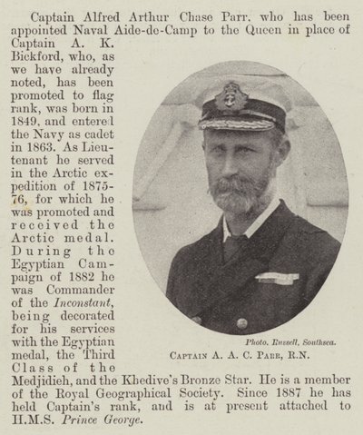 Capitán A A C Parr, RN de English Photographer