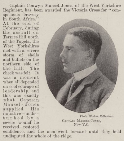 Capitán Mansel-Jones, nuevo VC de English Photographer