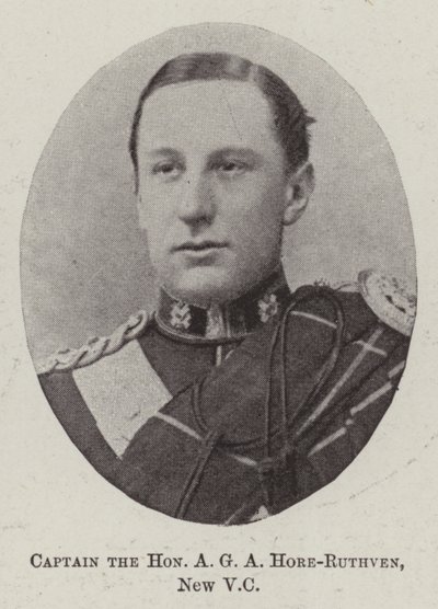 Capitán el Honorable A G A Hore-Ruthven, nuevo VC de English Photographer