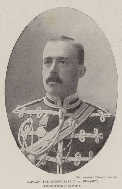 Capitán el honorable T A Brassey, gobernador de Pretoria de English Photographer