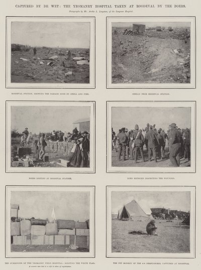 Capturado por De Wet, el hospital de Yeomanry tomado en Roodeval por los Boers de English Photographer