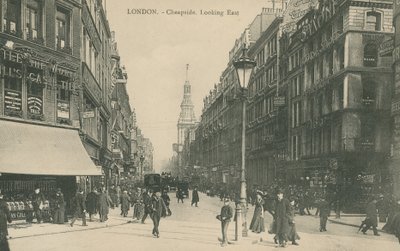Cheapside mirando al este, Londres de English Photographer