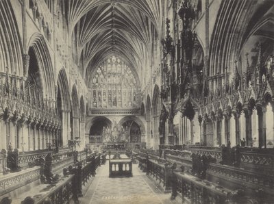 Coro de la Catedral de Exeter, Devon de English Photographer