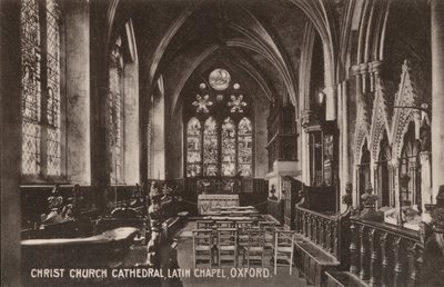 Catedral de Christ Church, Capilla Latina, Oxford de English Photographer