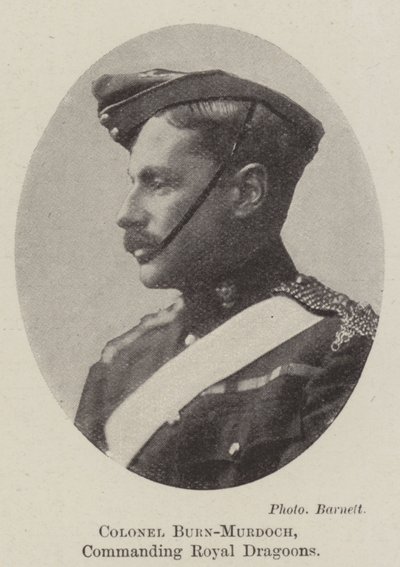 Coronel Burn-Murdoch, Comandante de los Dragones Reales de English Photographer
