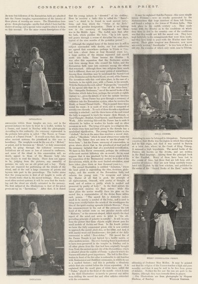 Consagración de un Sacerdote Parsee de English Photographer