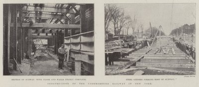 Construcción del ferrocarril subterráneo en Nueva York de English Photographer