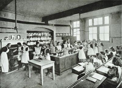 Clase de cocina, 1896 de English Photographer
