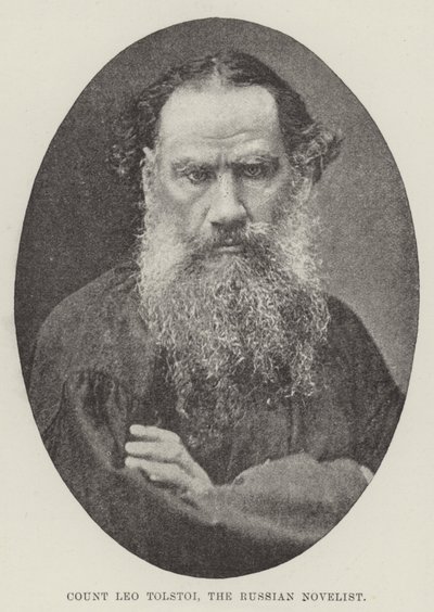 Conde Leo Tolstoi, el Novelista Ruso de English Photographer