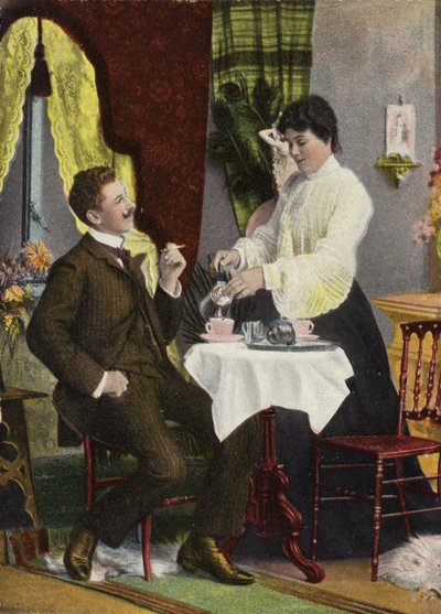 Pareja tomando té juntos de English Photographer