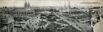 Corte de las Artes desde el Congreso Hall, Exposición Franco-Británica, Londres, 1908 de English Photographer