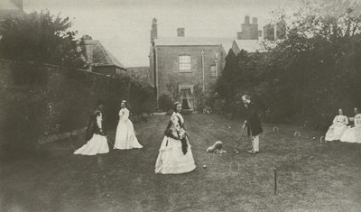 Croquet, en la Inglaterra victoriana tardía de English Photographer