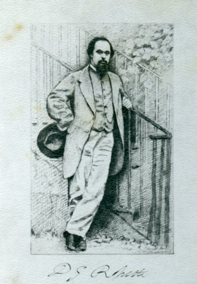Dante Gabriel Rossetti (1828-82) de English Photographer