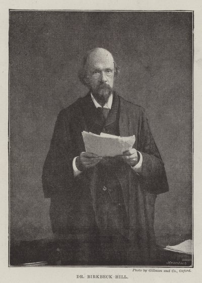 Dr. Birkbeck Hill de English Photographer