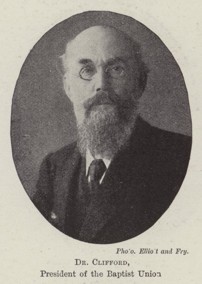 Dr. Clifford, Presidente de la Unión Bautista de English Photographer