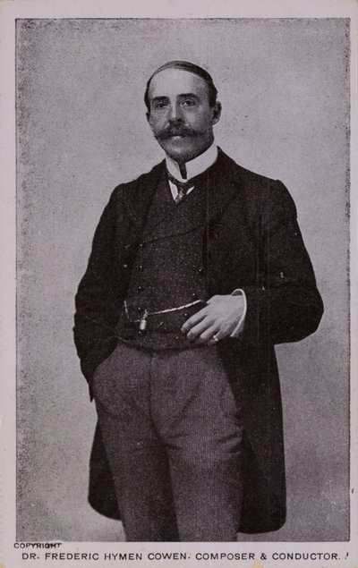 Dr. Frederic Hymen Cowen, compositor, pianista y director de orquesta (1852-1935) de English Photographer