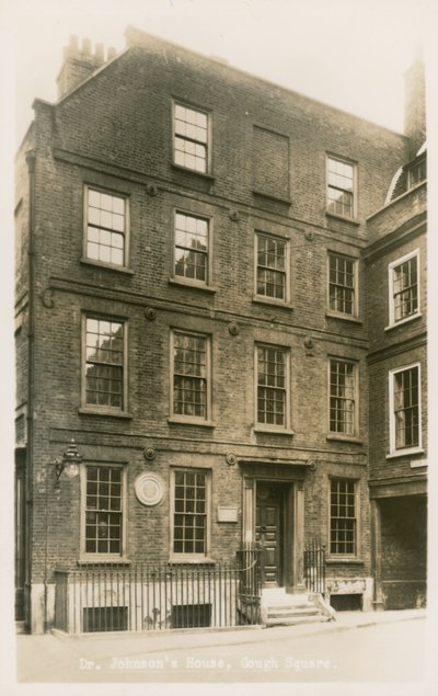 Casa del Dr. Johnson, Gough Square, Londres de English Photographer