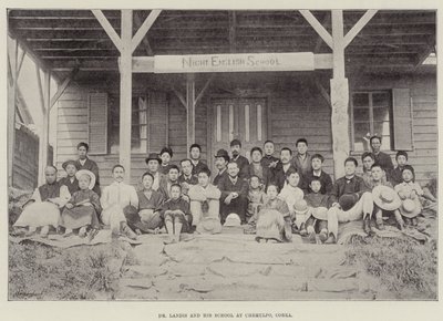 El Dr. Landis y su escuela en Chemulpo, Corea de English Photographer