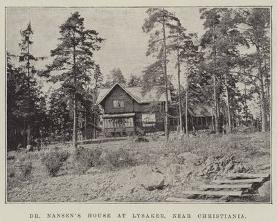 La casa del Dr. Nansen en Lysaker, cerca de Christiania de English Photographer