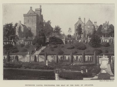 Castillo de Drummond, Perthshire, la Residencia del Conde de Ancaster de English Photographer