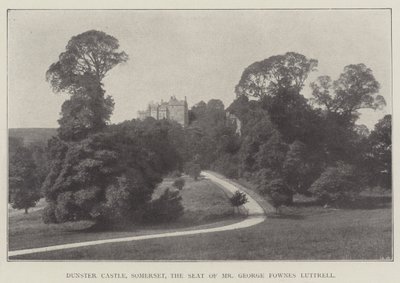Castillo de Dunster, Somerset, la residencia del Sr. George Fownes Luttrell de English Photographer