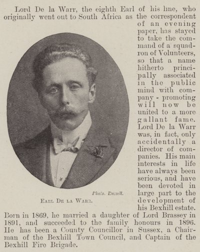 Conde De la Warr de English Photographer