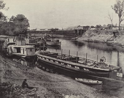 Muelle de Echuca, Río Murray de English Photographer