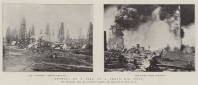 Efectos de un incendio en un pozo petrolero de Texas de English Photographer
