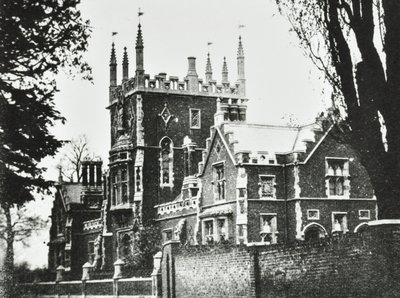 Elizabethan School, Broomhouse Lane: exterior, 1880 de English Photographer