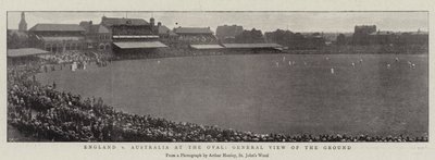 Inglaterra contra Australia en el Oval, vista general del terreno de English Photographer