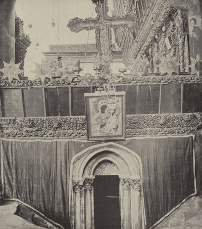 Entrada a la gruta en la Iglesia de la Natividad, en el vecindario donde se conocieron Booz y Rut de English Photographer