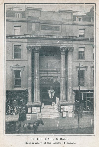 Exeter Hall, Strand, sede de la YMCA Central de English Photographer
