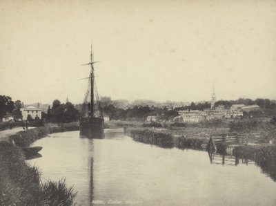 Exeter desde el canal, Devon de English Photographer